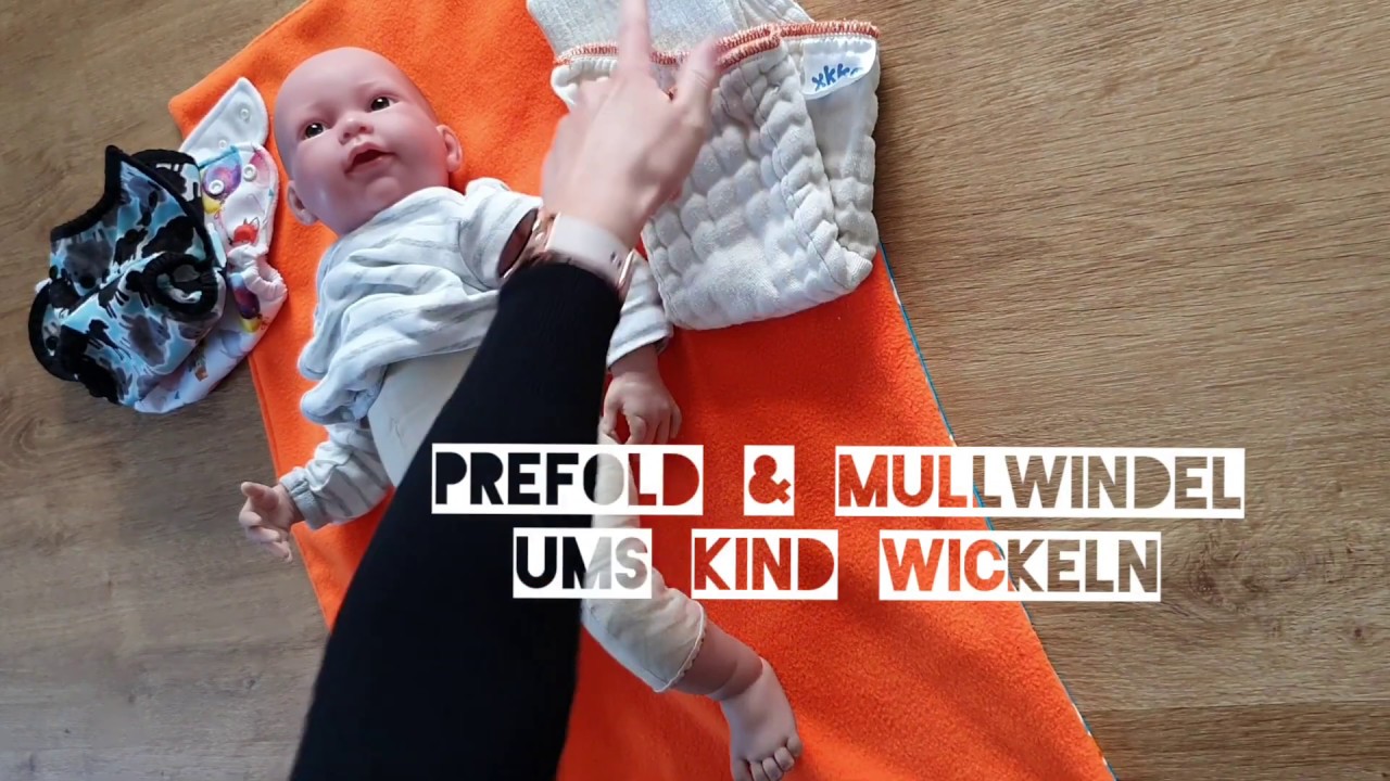 Prefold & Mullwindel ums Kind / Baby wickeln