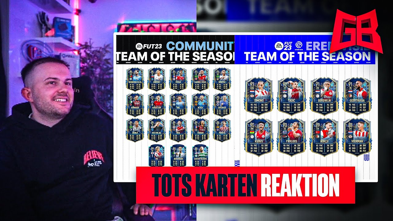GamerBrother LIVE REAKTION auf die TEAM OF THE SEASON KARTEN & RATING 😱
