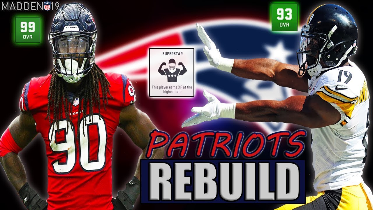New England Patriots Realistic Rebuild | JuJu Smith-Schuster Is The GOAT | Madden 19 Franchise Mode
