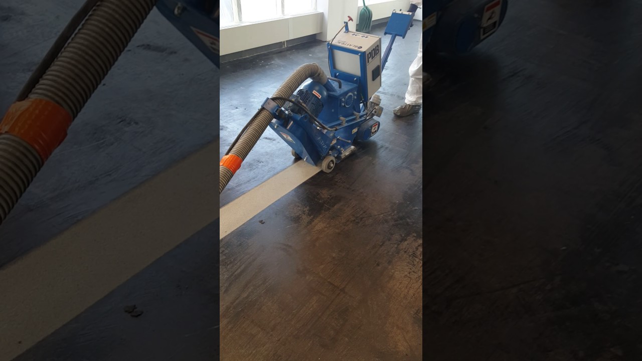 Shot Blasting asbestos containing mastic