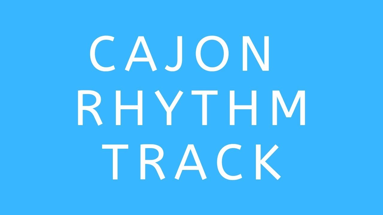 Cajon Shaker Conga Backing v3 Track 100 BPM (Cajon 34)