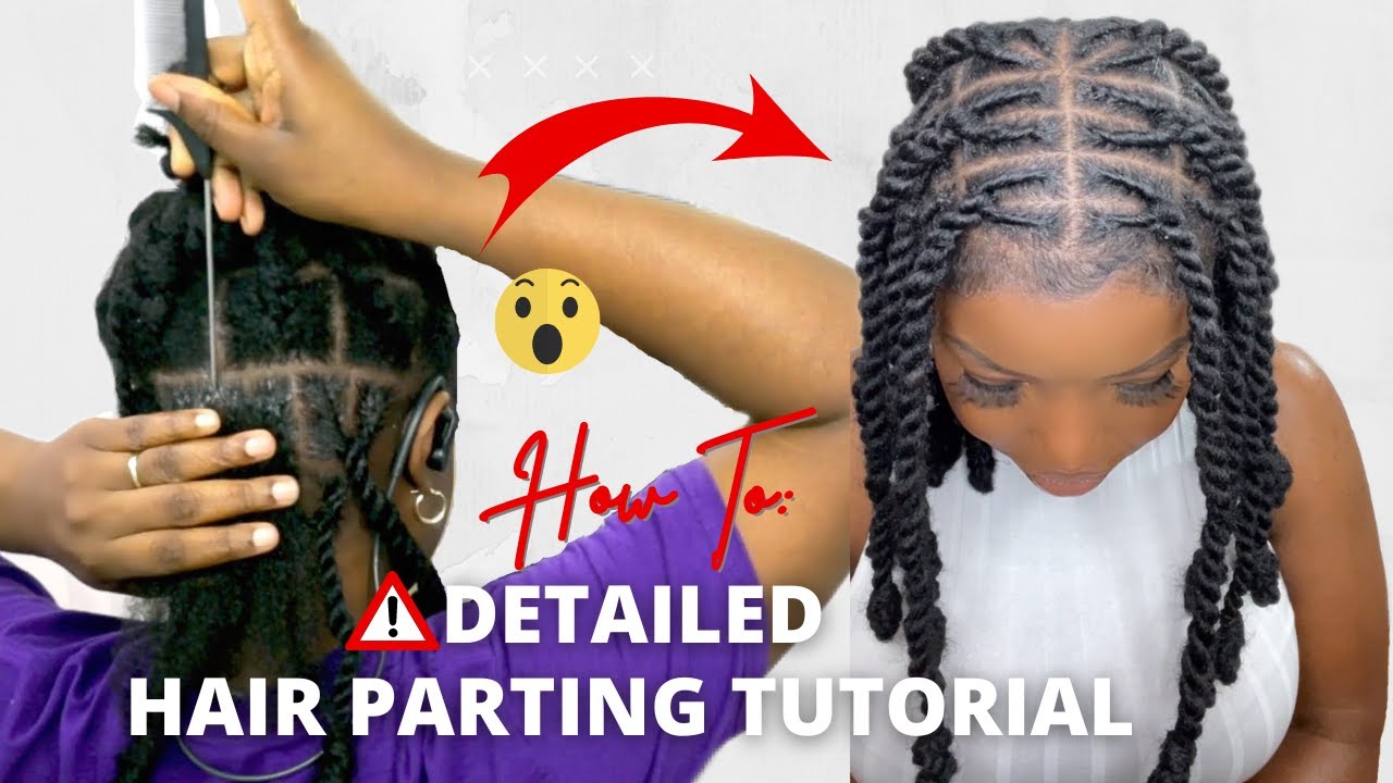 HOW TO | PART YOUR OWN HAIR LIKE A PRO | Invisible Locs