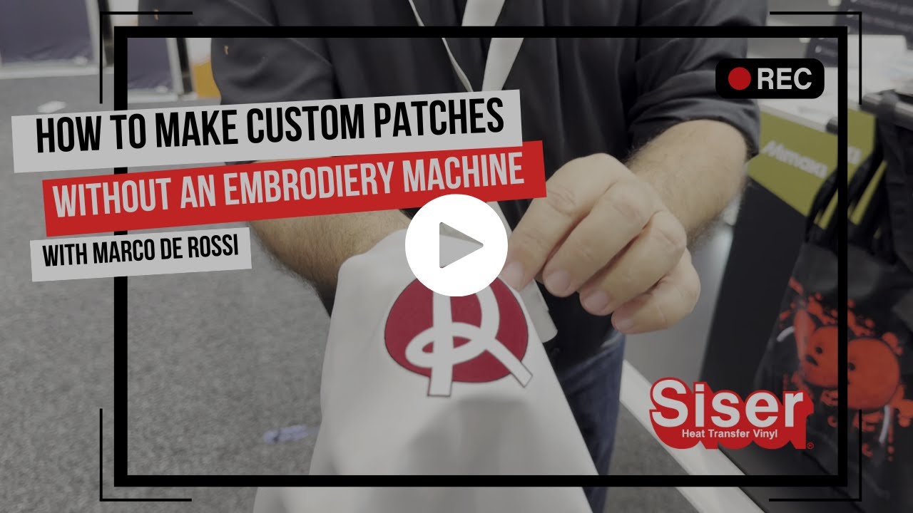 Create Custom Patches Without an Embroidery Machine | Siser Stripflock Pro Tutorial