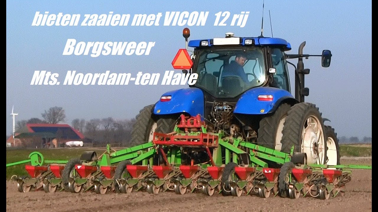 Bieten zaaien met VICON 12r. Mts. Noordam-ten Have