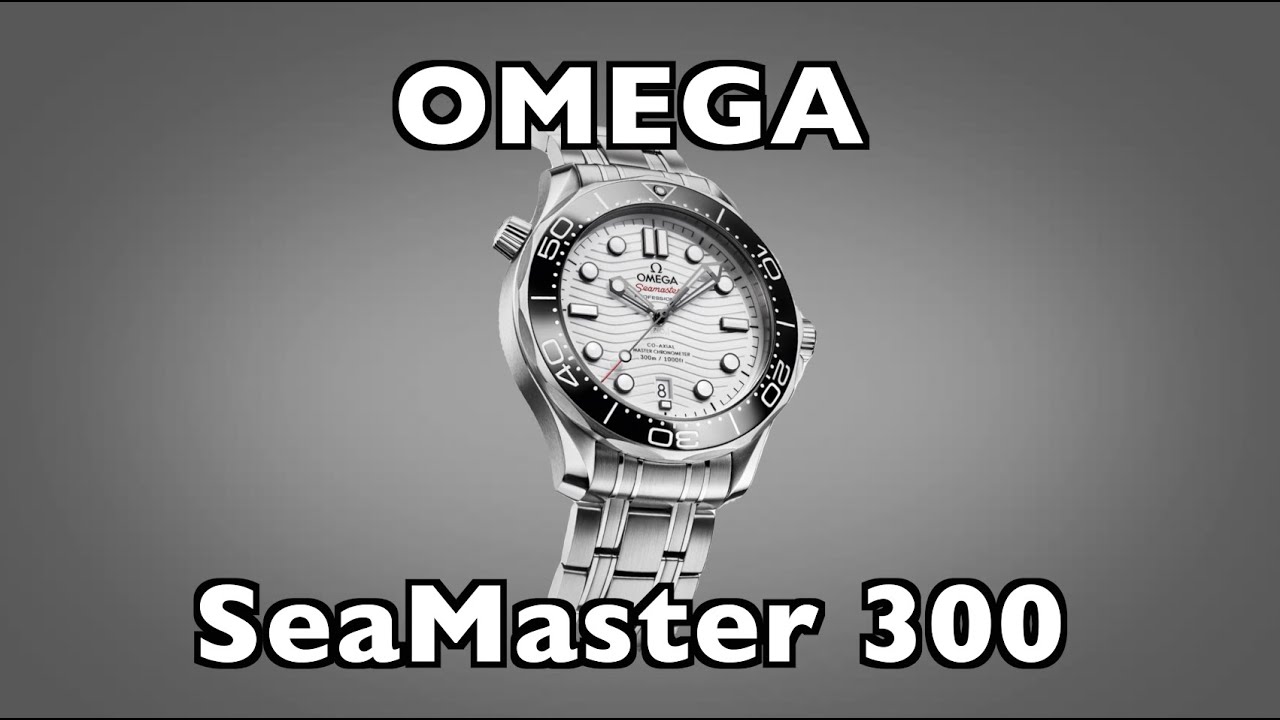 White Omega Seamaster 300M Pro with Black Ceramic Bezel Master Chronometer