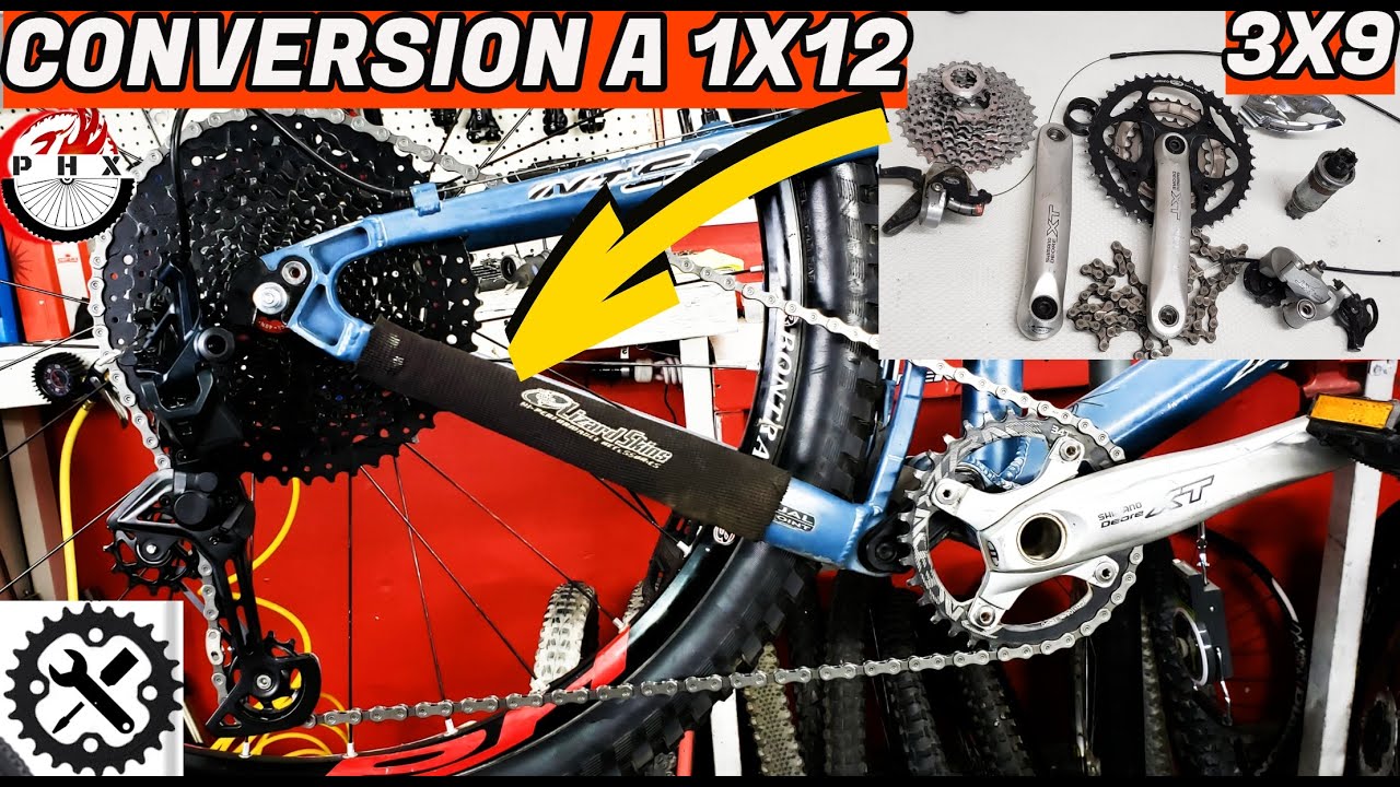 CONVERSION 3X8,9 A 1X12  11T-50T SUNRACE  Y SHIMANO SLX M7100/CICLISMO,BICICLETAS ,MTB