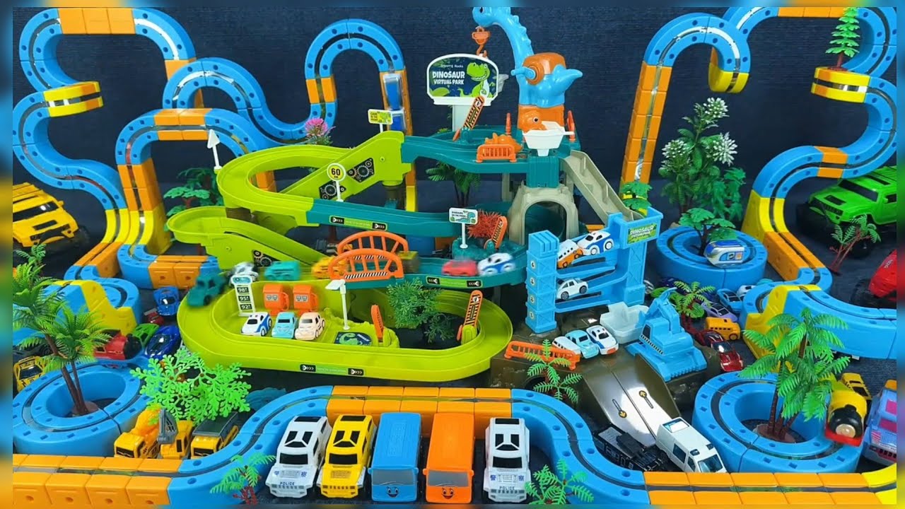 9 Minutes of Super Satisfying Magnetic Track & Dinosaur Volcano Blast Toy! 🌋🦖 | Satisfying Toy Video