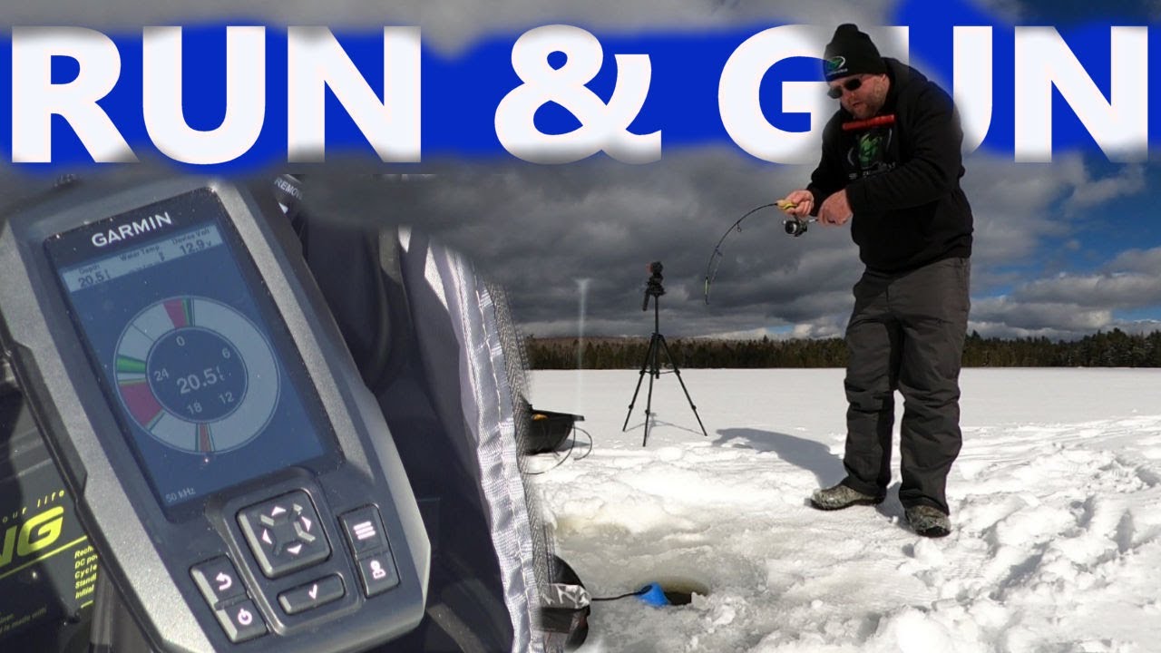 Run and Gun Ice Fishing with the GARMIN STRIKER 4 SONAR