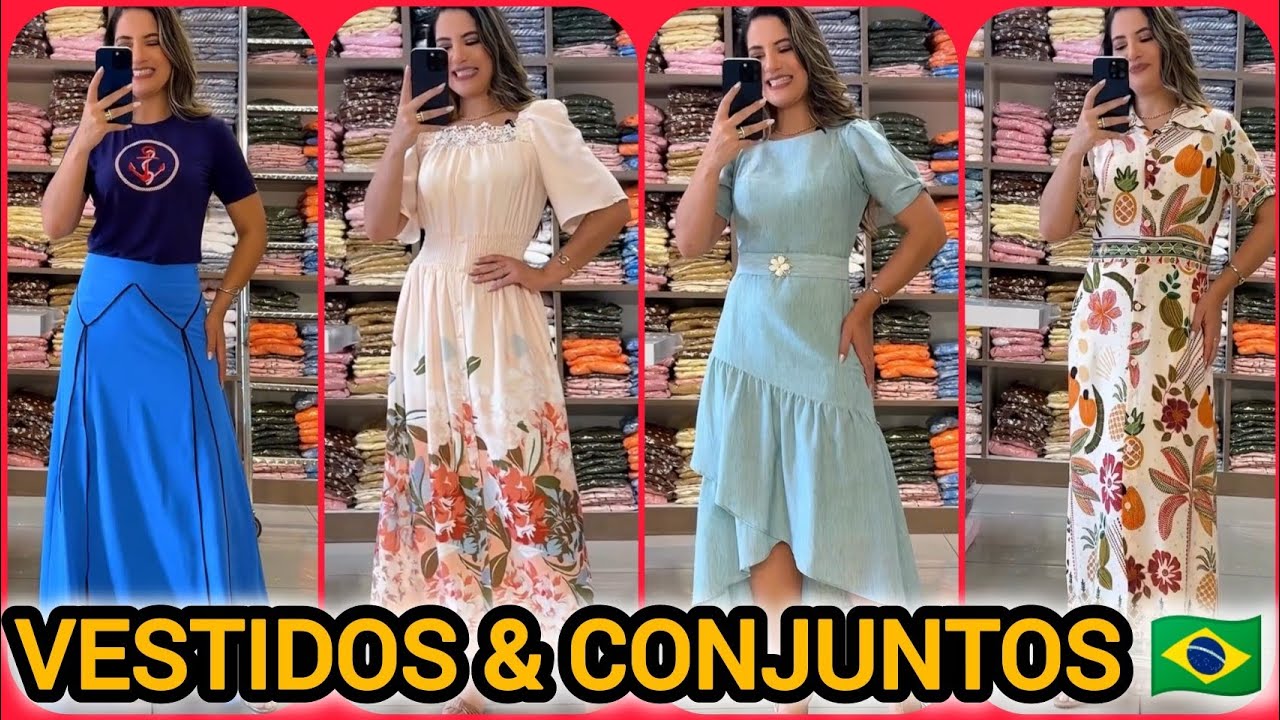 VESTIDOS & CONJUNTOS 🇧🇷 PROVADOR FASHION COM ADRIANA NOBREGA 🌹✅ #vestidos #moda #modamodesta 