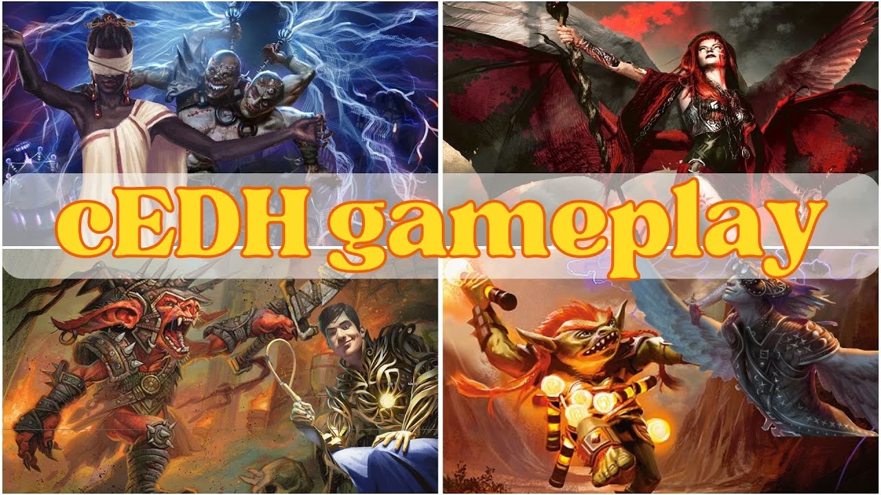 cEDH gameplay with turbo decks and one grixis stax deck