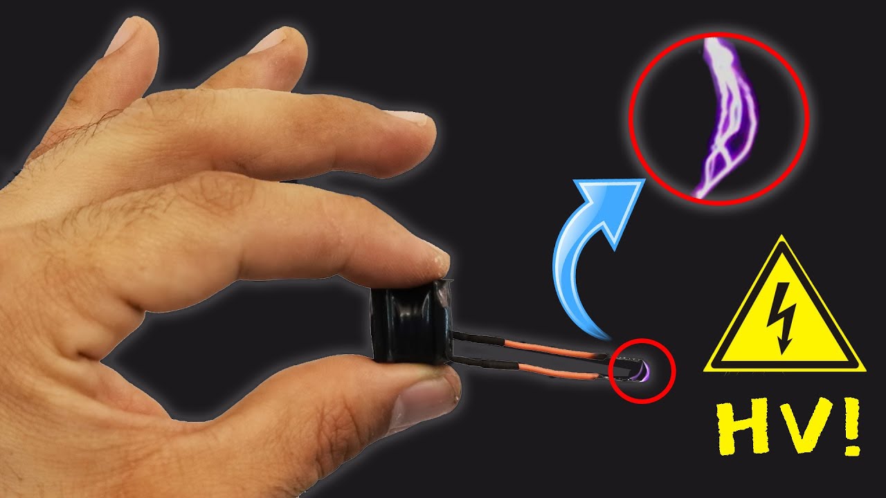 Make 4.2v to 100000v High voltage generator! /  DIY High voltage mini transformer