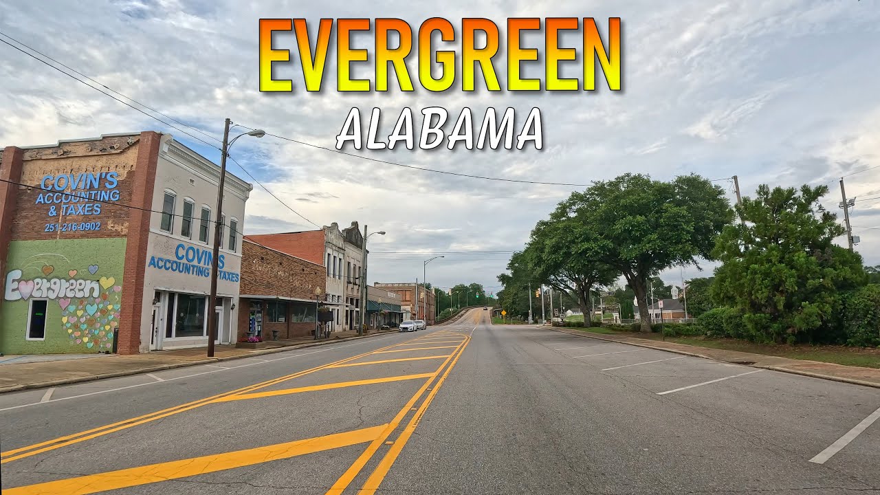 Evergreen Alabama Driving Through