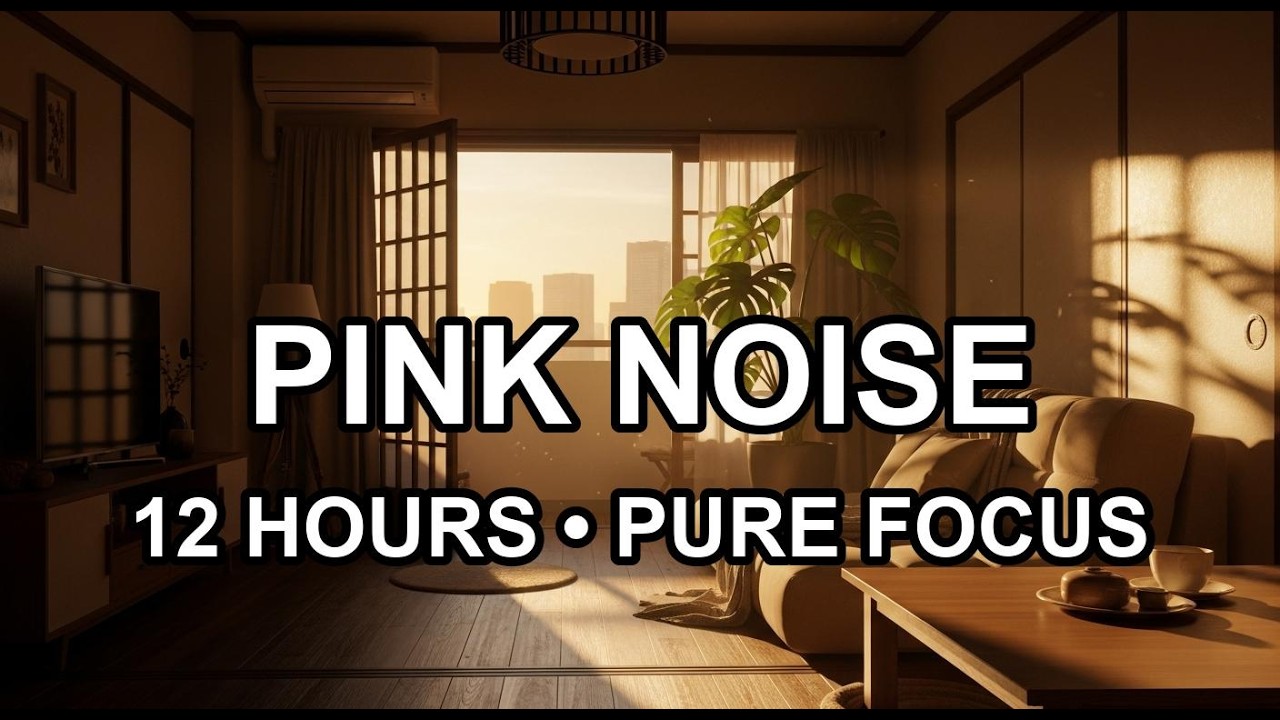 [PURE FOCUS] 12 Hours Pink Noise