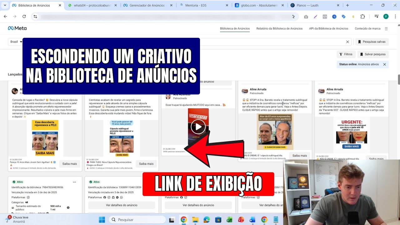 Como Camuflar An&uacute;ncios na Biblioteca do Facebook e Fugir dos Concorrentes | Link de Exibi&ccedil;&atilde;o