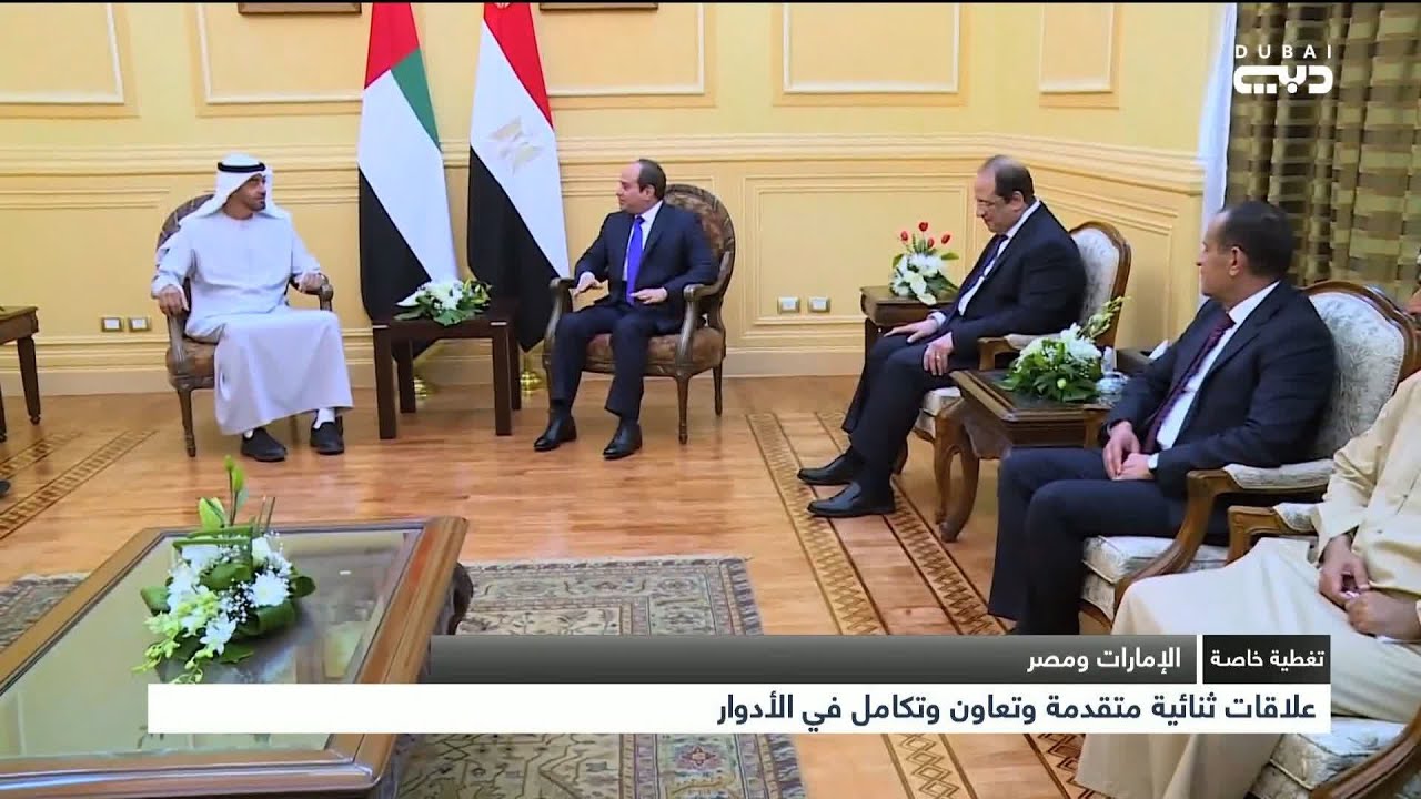أخبار الإمارات | الإمارات ومصر - علاقات ثنائية متقدمة وتعاون كامل في الأدوار