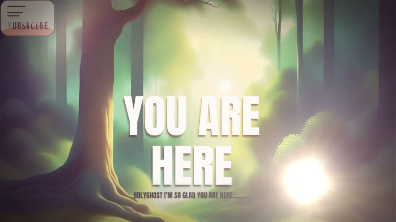YOU ARE HERE HOLYGHOST I'M SO GLAD YOU ARE HERE PROPHETIC PRAYER INSTRUMENTAL AND PRAYER POWER