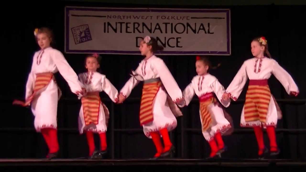 The Radost Folk Ensemble /Young Dancers/ - Rustemul, Eleno Mome and Periniča at NW Folklife 2013
