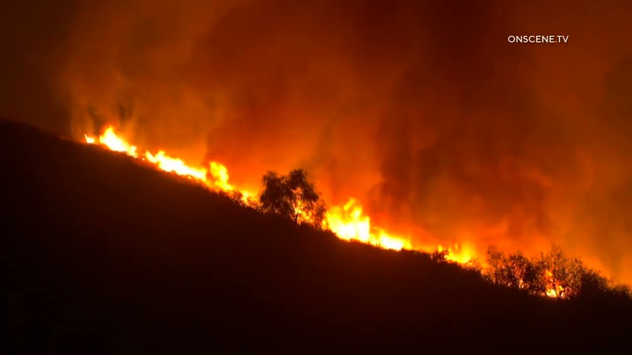 The Line Fire Rages Out Of Control