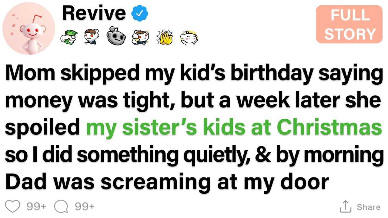 They claimed they couldn’t afford my child’s birthday, then posted lavish Christmas gifts for my...