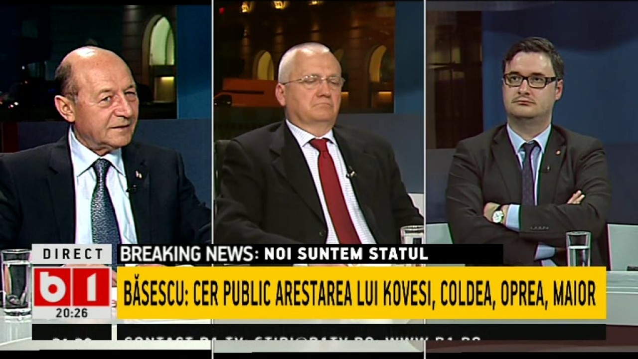 BASESCU CERE ARESTAREA LUI KOVESI,COLDEA,OPREA,MAIOR