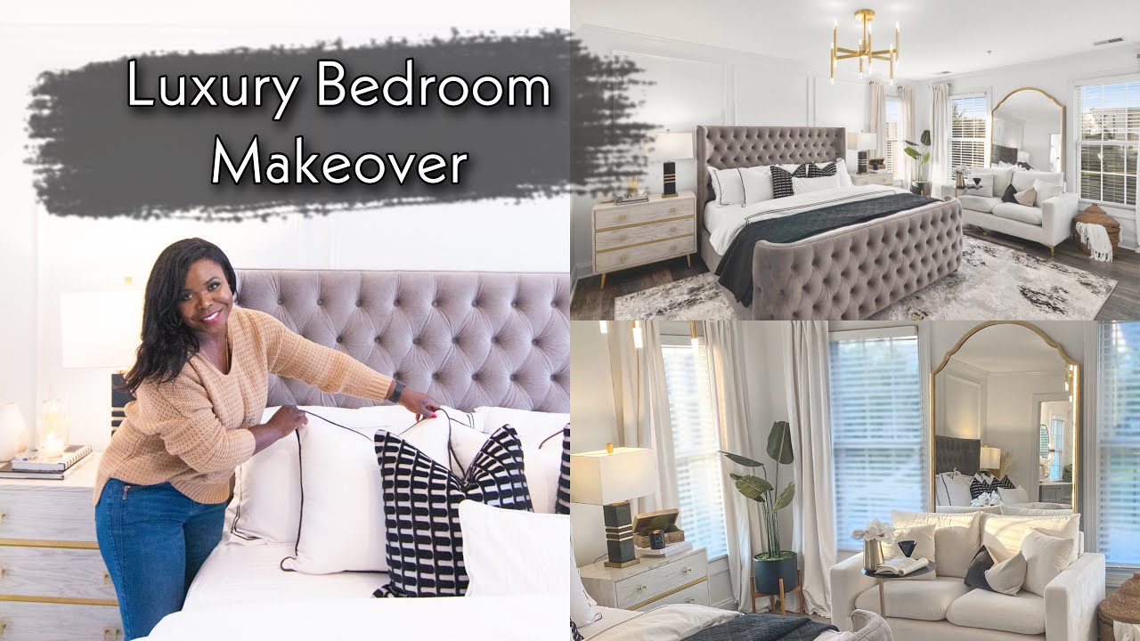 LUXE BEDROOM TRANSFORMATION 😍| DECORATE WITH ME 2021