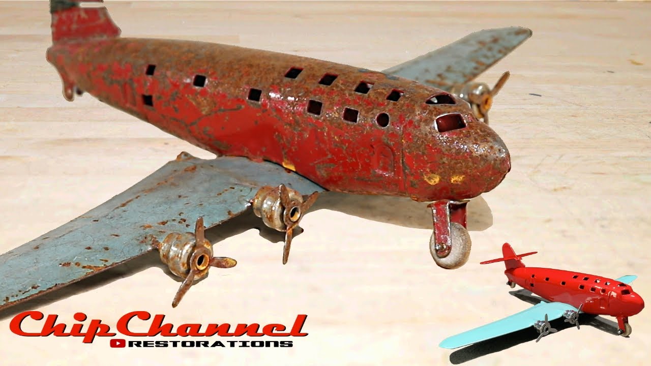 1930s Marx Wyandotte Toy Airplane Restoration