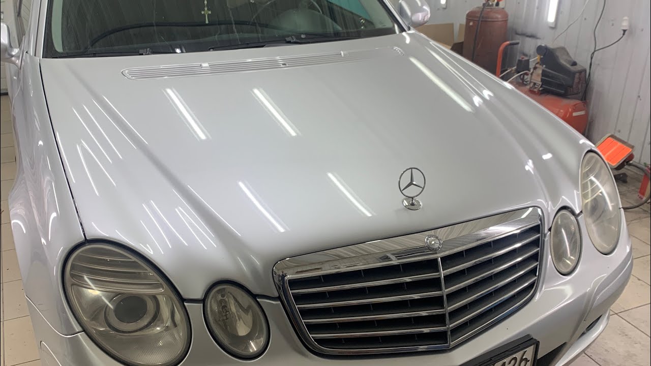 Mercedes E200 | Установка Bi-led линз.