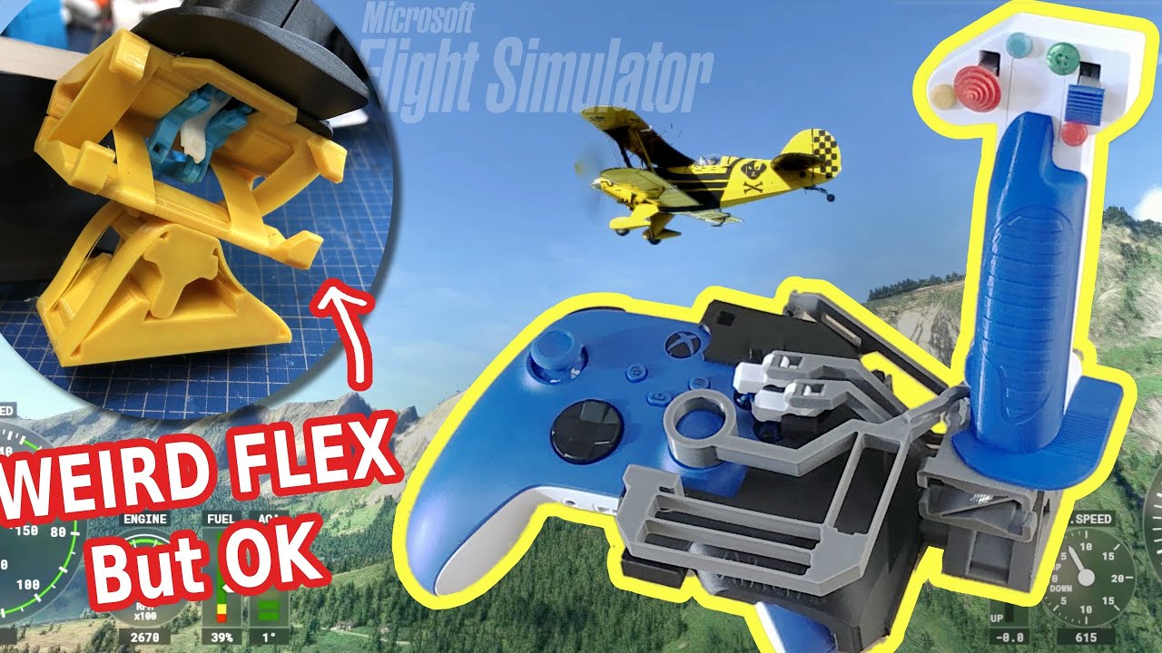 Джойстик Flexure для Xbox (с механизмами, совместимыми с 3D-печатью)