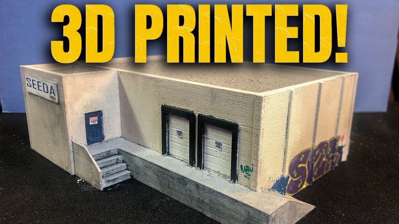 Painting And Weathering A 3D Printed Building | DIY & Digital HO Scale Warehouse