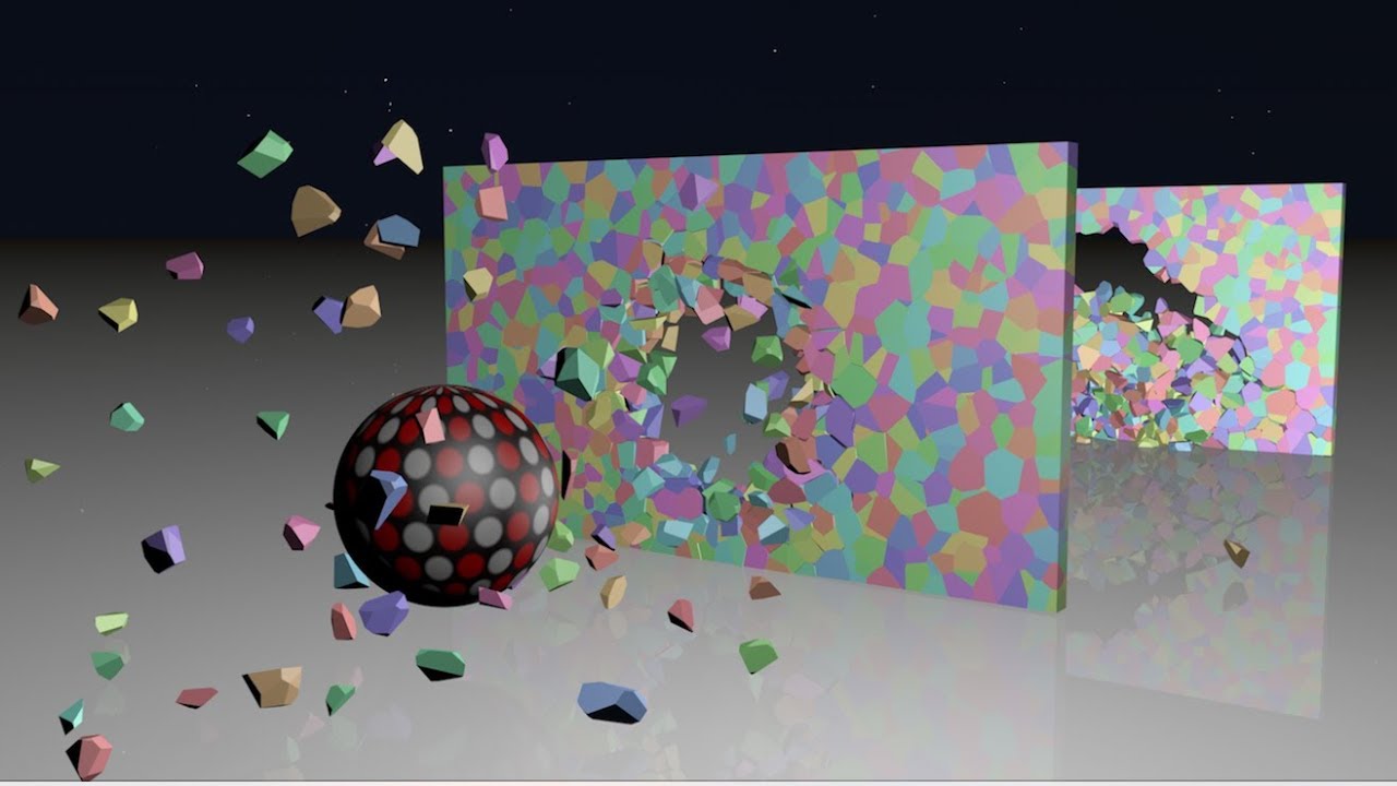 Voronoi Fracture Animation Making in Cinema 4D Tutorial
