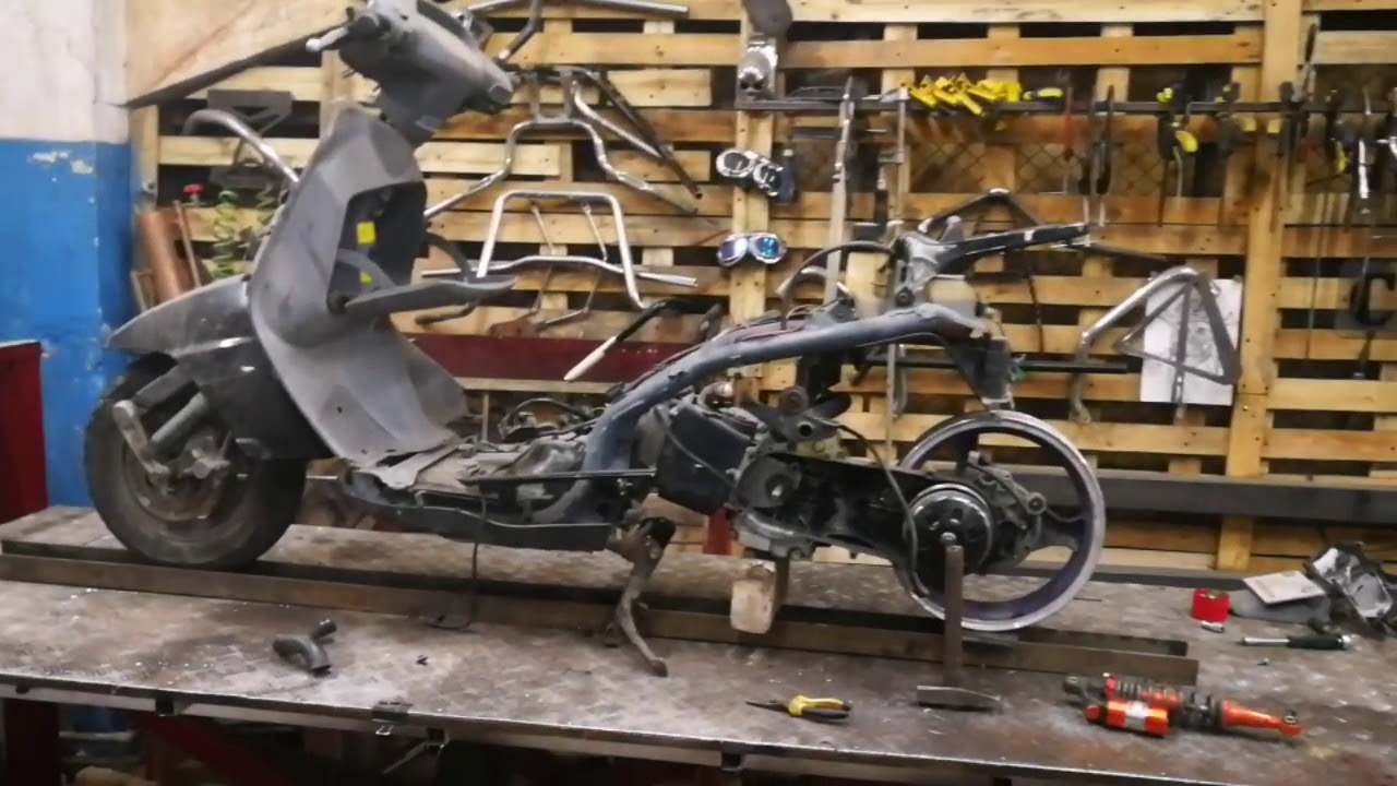 Honda Lead 90 свап на Qmj157