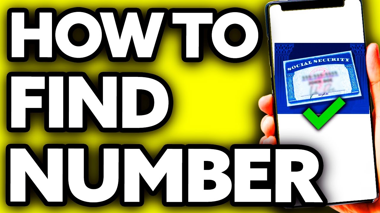 How To Find Your Social Security Number (Very EASY!)