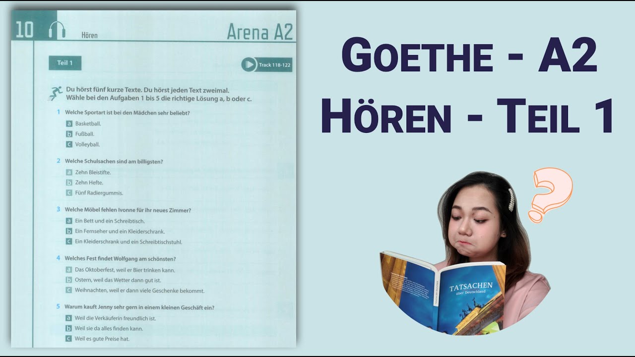 A2 Goethe - Hören Teil 1 - Nghe bắt từ khoá và lựa chọn thông tin đúng tipps nghe hiệu quả bất ngờ