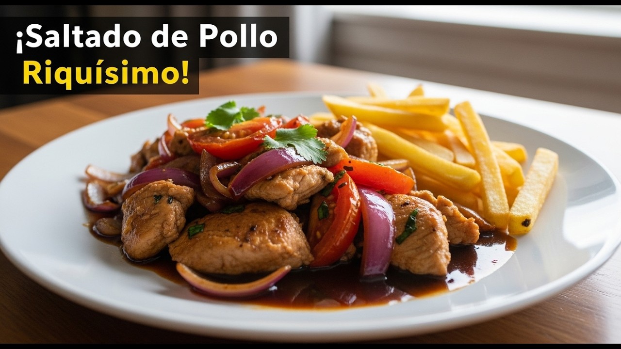 ✅ Cómo Hacer SALTADO DE POLLO PERUANO 🍗🔥 | Receta Fácil y Riquísima para el Almuerzo