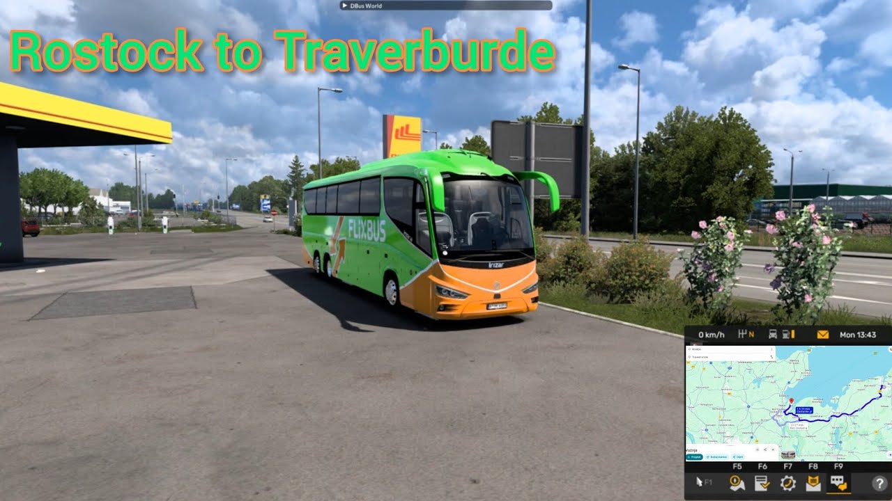 Euro Truck Simulator 2, Trip Rostock to Traverburde, Irizar I8