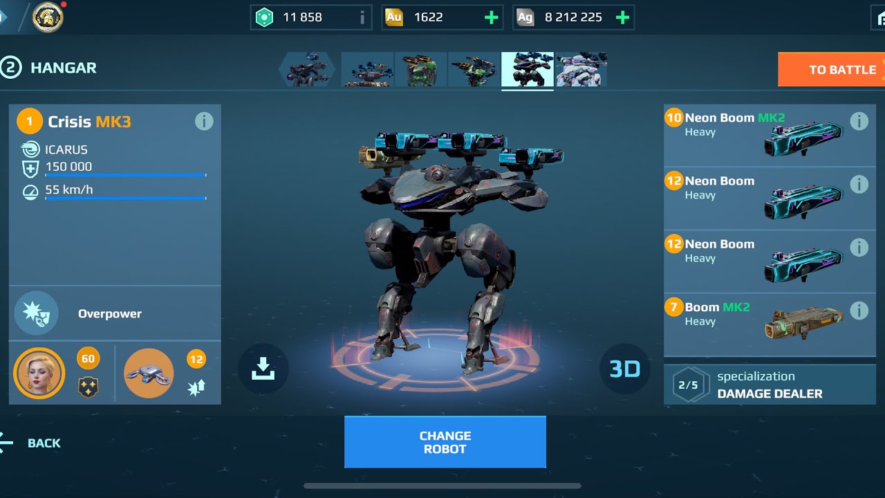 23 Kills Crisis Ne&oacute;n BOON | Very Overpowered meta | War Robots Gamplay