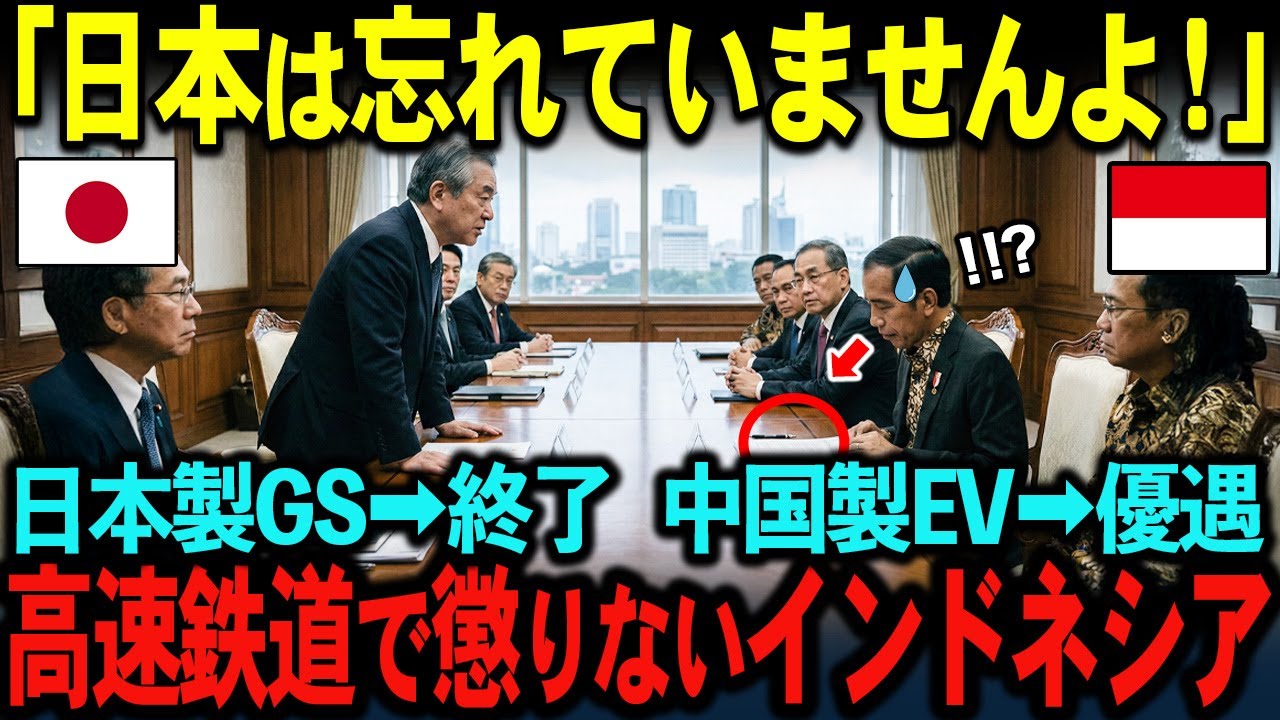 【海外の反応】「中国を優遇します！」高速鉄道の悲劇を忘れたインドネシア政府…今度は中国製EVバイクの優遇措置を衝撃発表で、日本は終了へ…