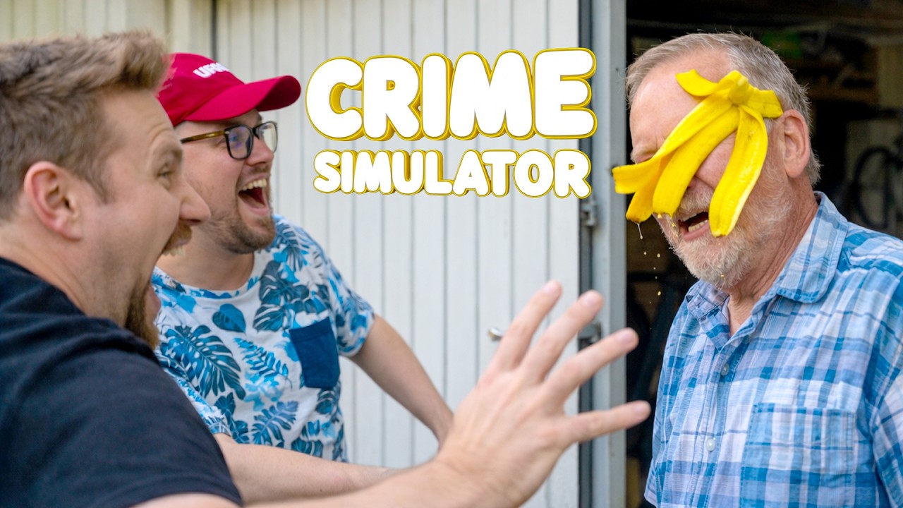 KASTAR BANANSKAL PÅ GRANNEN!! - Crime Simulator med ChrisWhippit