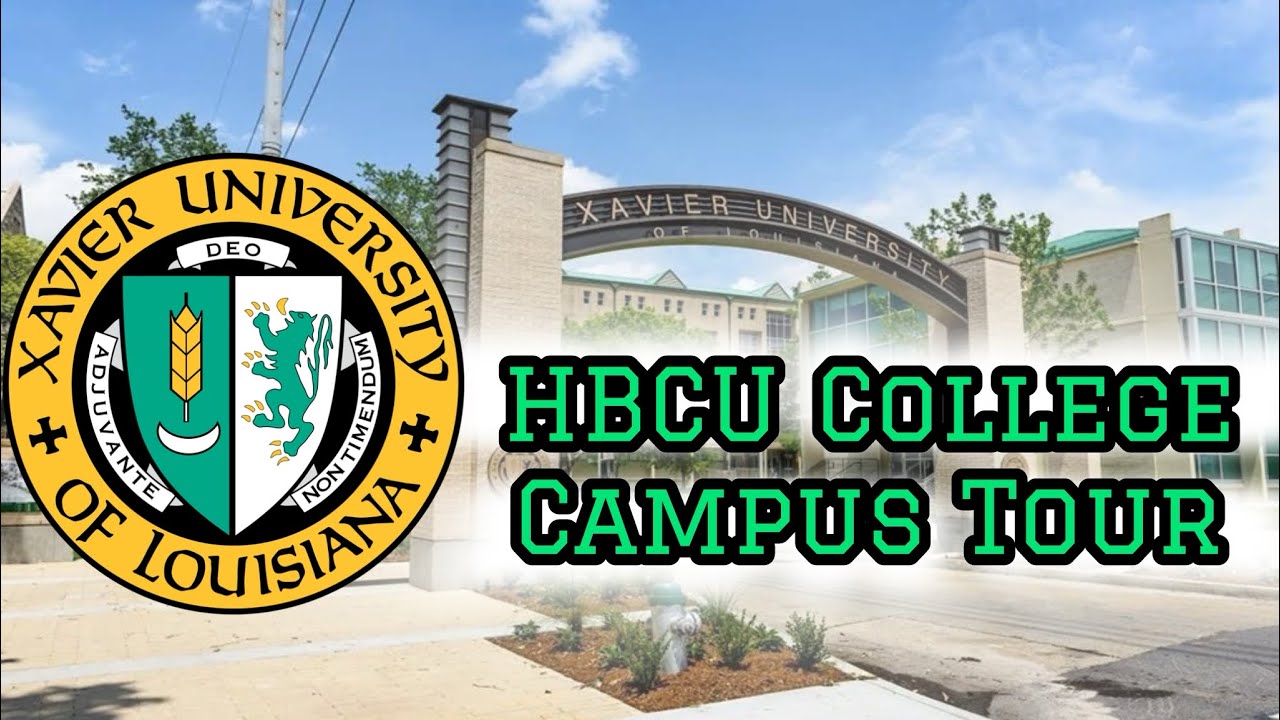 Экскурсия по кампусу колледжа Университета Ксавьера HBCU в Новом Орлеане, Луизиана