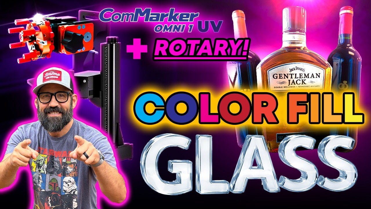 The Complete UV Laser Glass Engraving Tutorial + Rotary and Paintfill ��