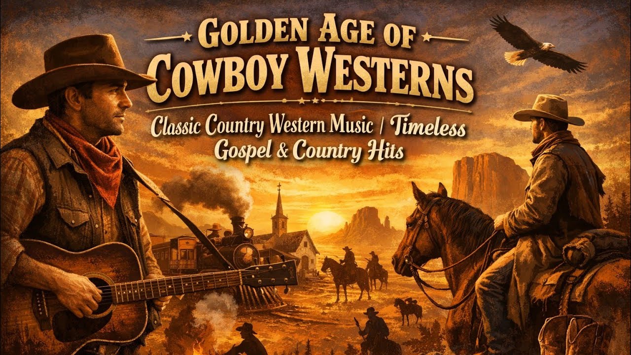 Golden Age of Cowboy Westerns | Classic Country Western Music| Timeless Gospel & Country Hits