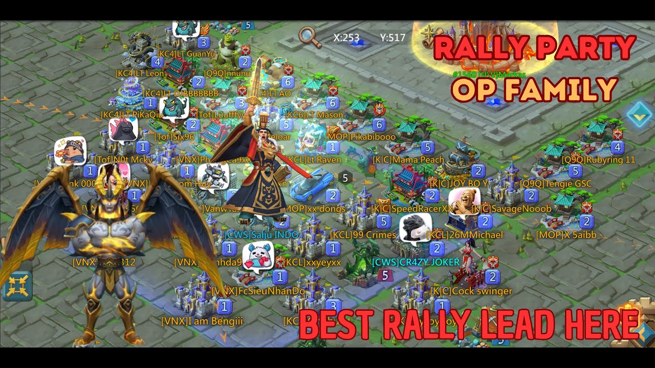 LORDS MOBILE 🔴LIVE | BEST EVER RALLY PARTY WITH OP FAMILY