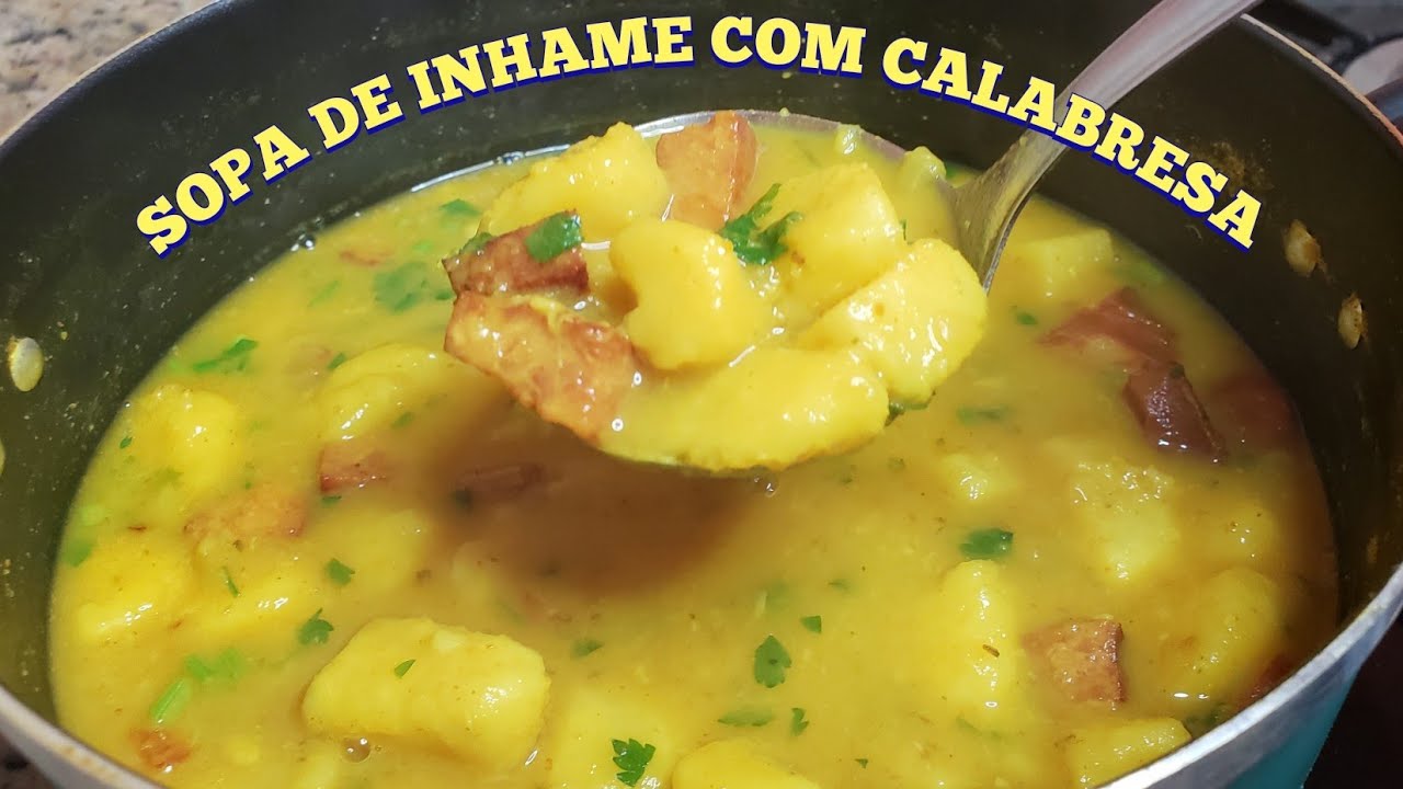 COMO FAZER SOPA DE INHAME FACIL - Com calabresa, ideal para noites frias de inverno|@Casinhadamimi