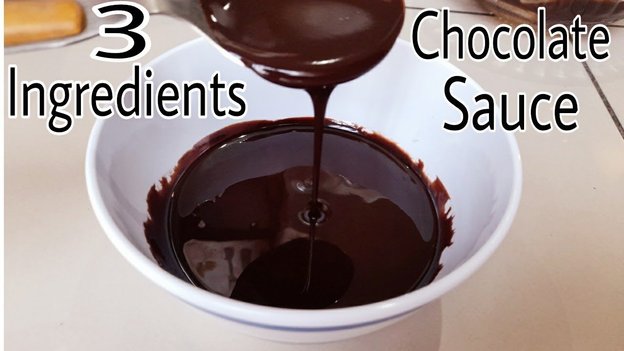 3 Ingredients Chocolate Sauce Recipe || Chocolate Syrup Recipe