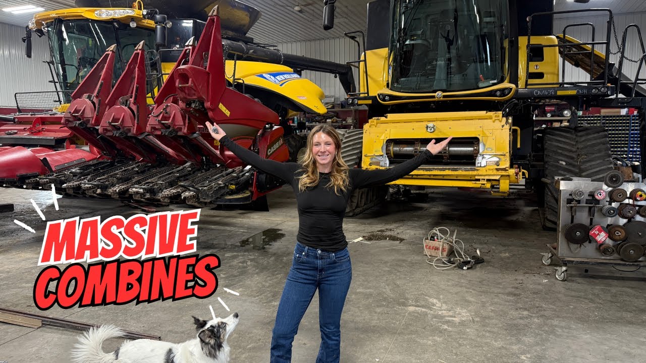 Мощные уборочные машины: наши комбайны New Holland CR8090 и CR8.90 | Тракторный вторник