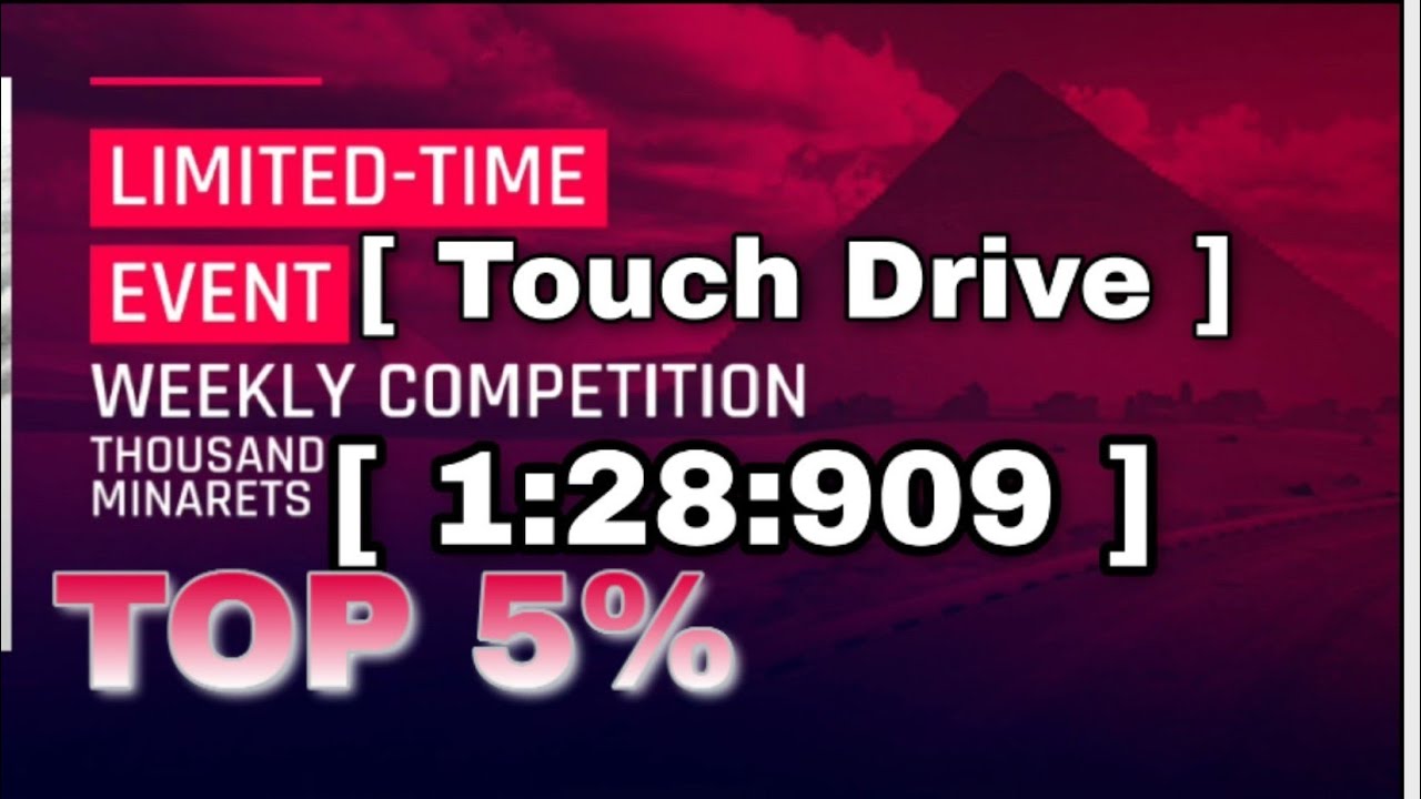 [ Touch Drive ] Asphalt 9 weekly competition Thousand Minarets ( Ginetta G60 ) Top5% [ 1:28:909 ]