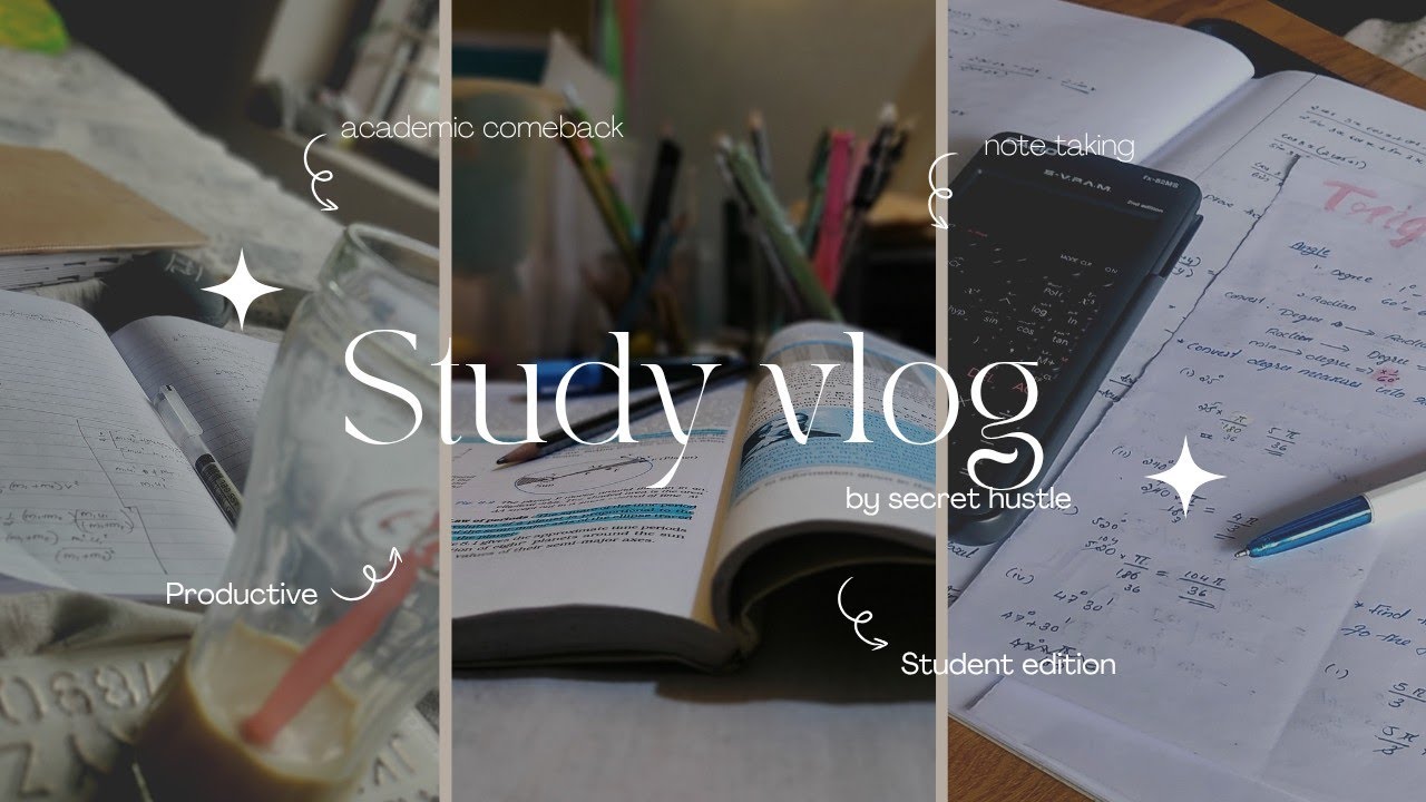 Productive study vlog|student edition |After half year examinations|secret hustle✨