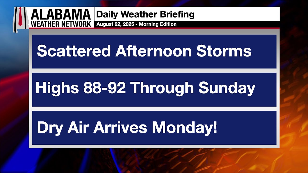 James Spann's Morning Briefing - Friday 8.22.25