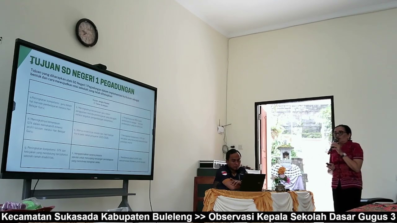 Presantasi Observasi Kepala SD Negeri 1 Pegadungan