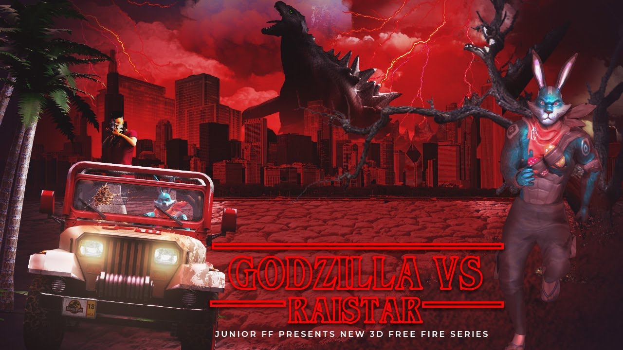 Godzilla V/S Raistar | Free Fire 3D Animation Trailer | New Series | Junior ff